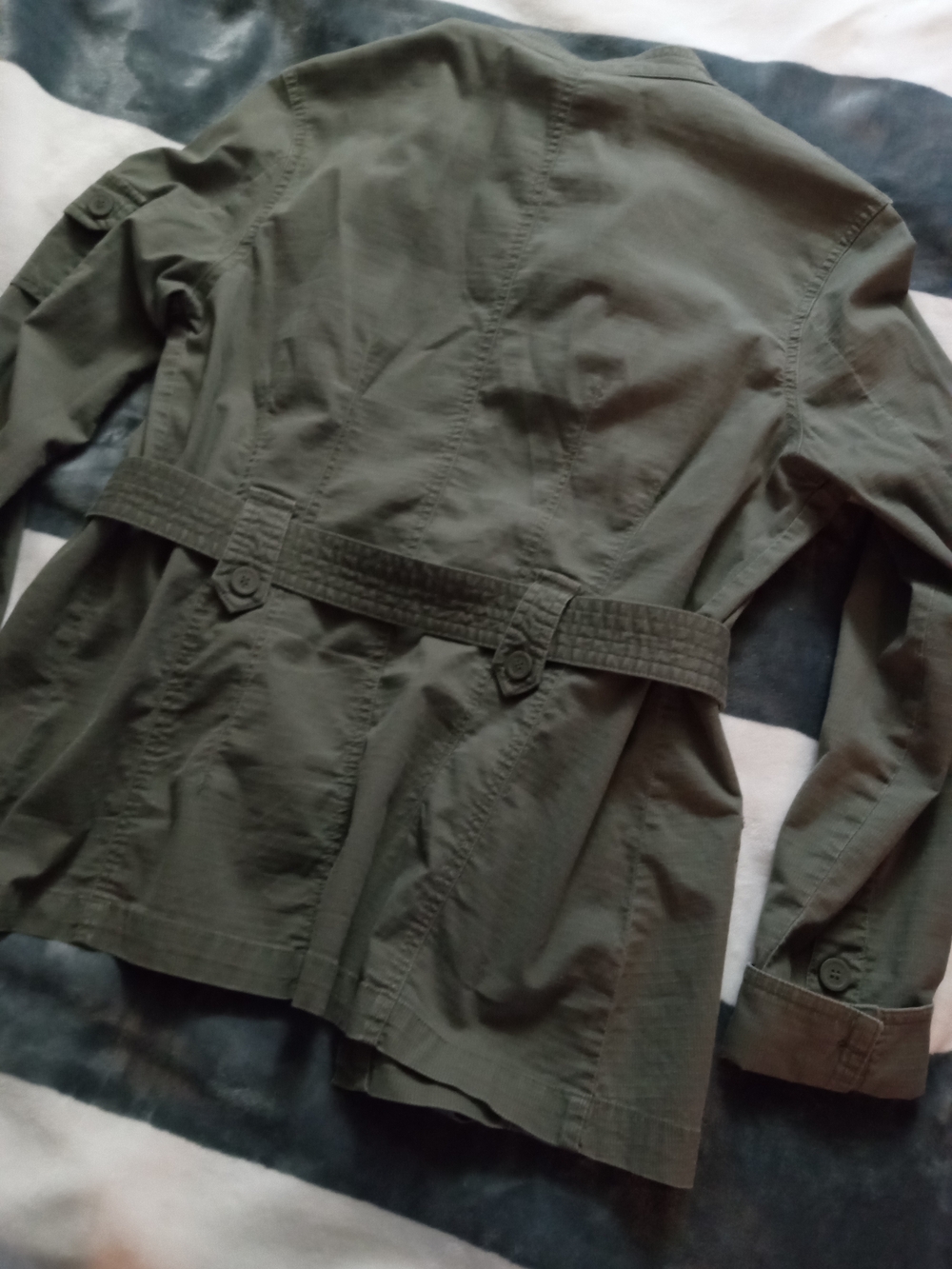 Point Zero Olive Green Button-Front Jacket - Picture 6 of 8